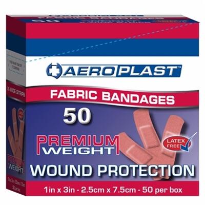 Aeroplast fabric bandages extra wide