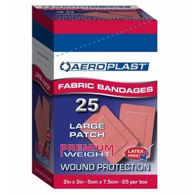 Aeroplast large patch fabric plasters