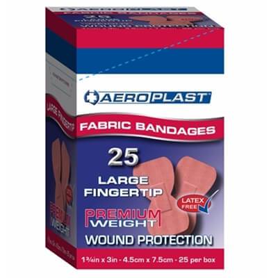 Aeroplast fabric fingertip plasters