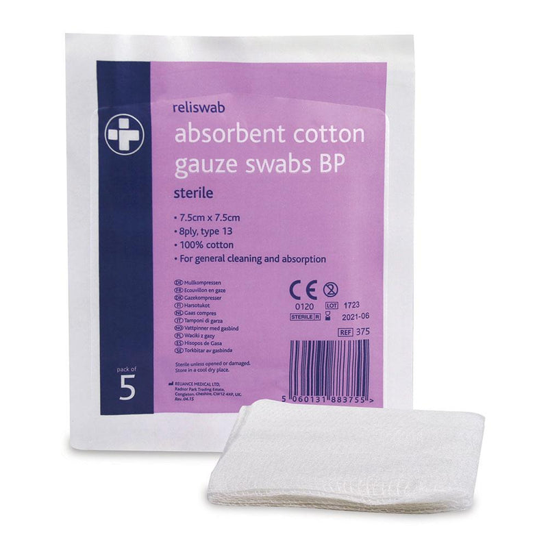 Cotton-gauze-swab-7.5x7.5cm-sterile