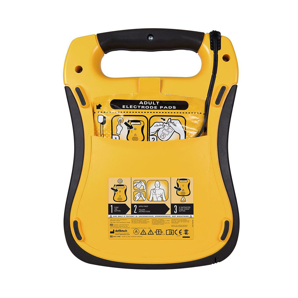 Defibtech Lifeline AED Semi-Automatic Defibrillator Rear | First Medical Training