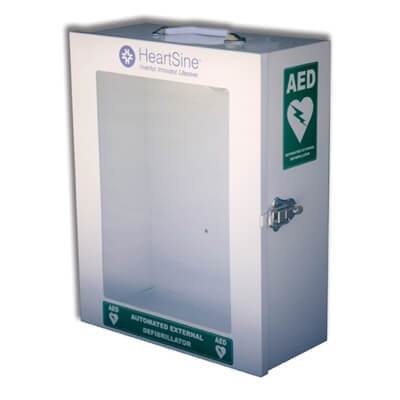 Internal White Steel AED Cabinet