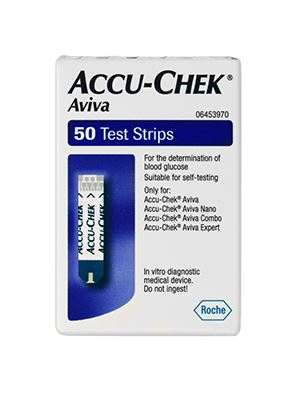 Accu-Chek Aviva Blood Glucose Test Strips - 50 Strips